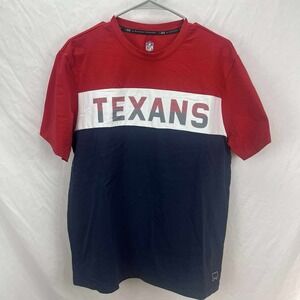 MSX by Michael Strahan NFL Mens Short Sleeve T-Shirt Texans Large Polo Red Blue